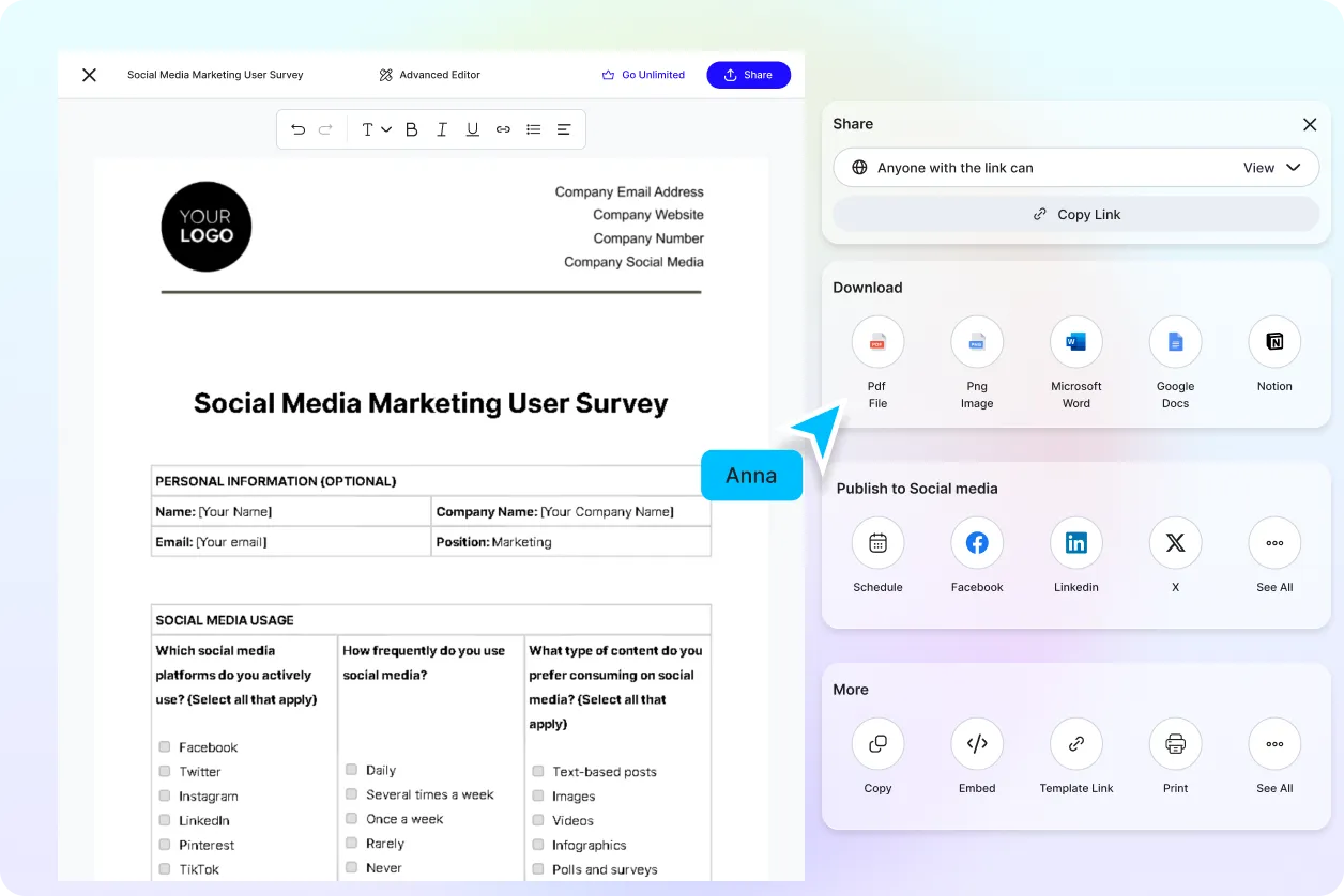 Free AI User Survey Generator, Free Survey Maker Online